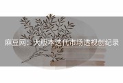 麻豆网：大版本迭代市场透视创纪录